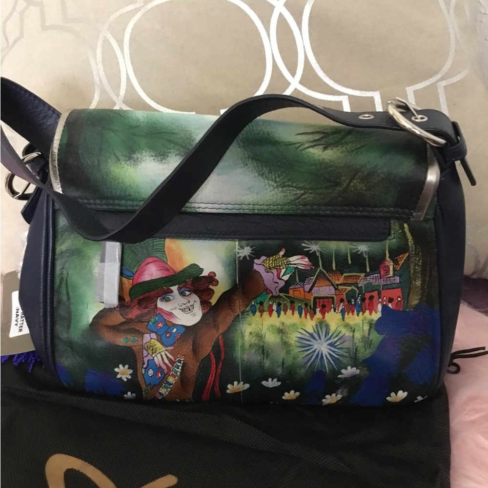 NWT Disney MAD HATTER Limited Edition Leather Sharif Shoulder Bag - Picture 3 of 14